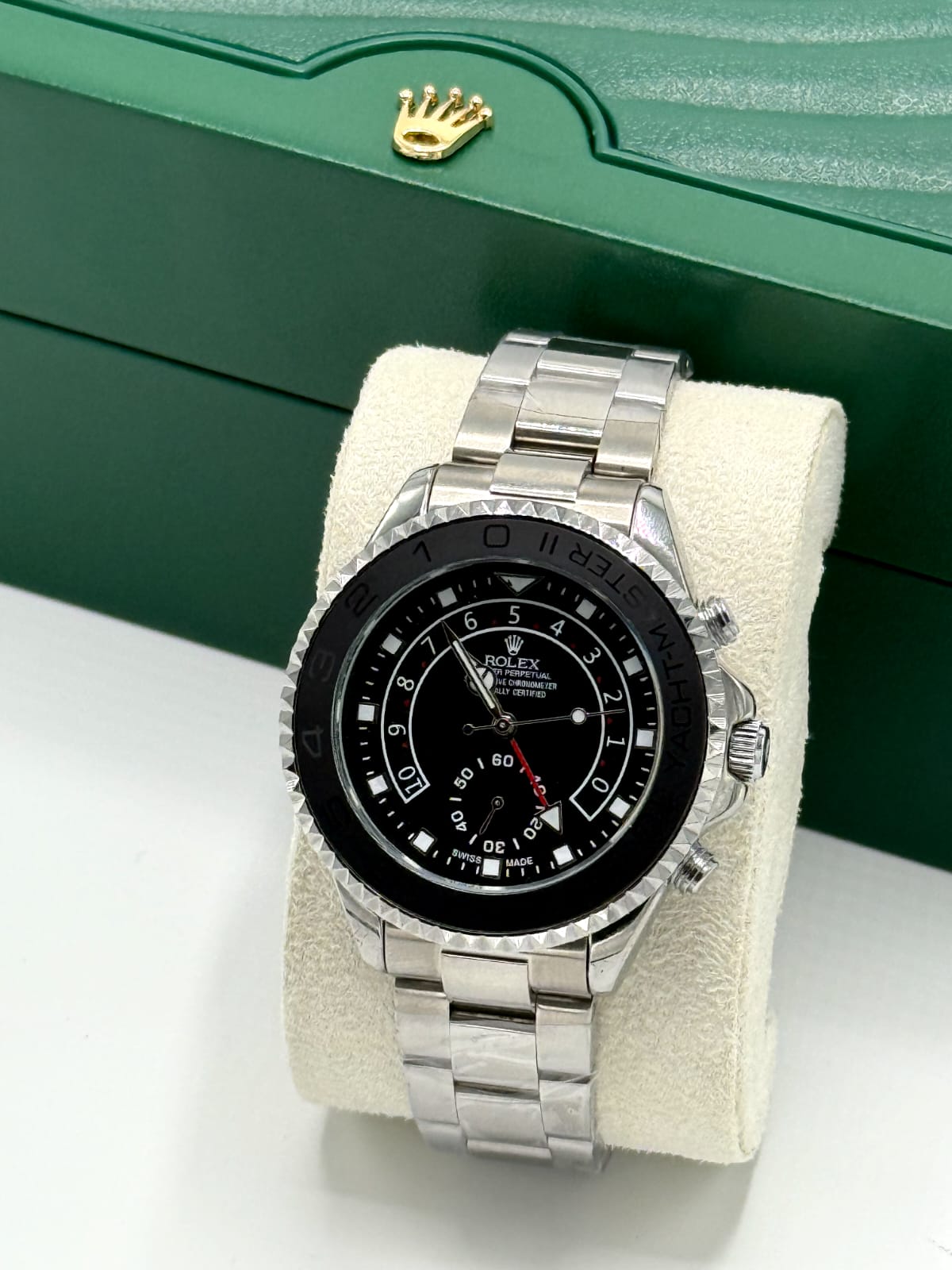 Rolex Yacht-Master II Stainless Steel Black Dial Men's Watch