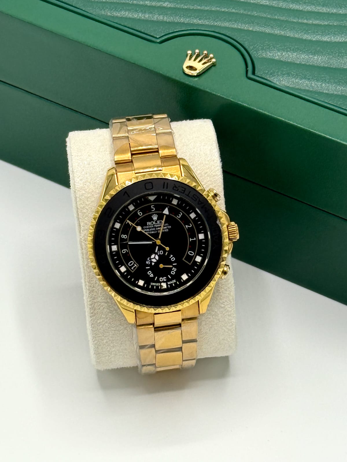 Rolex Yacht-Master Gold and Black Dial Automatic Watch