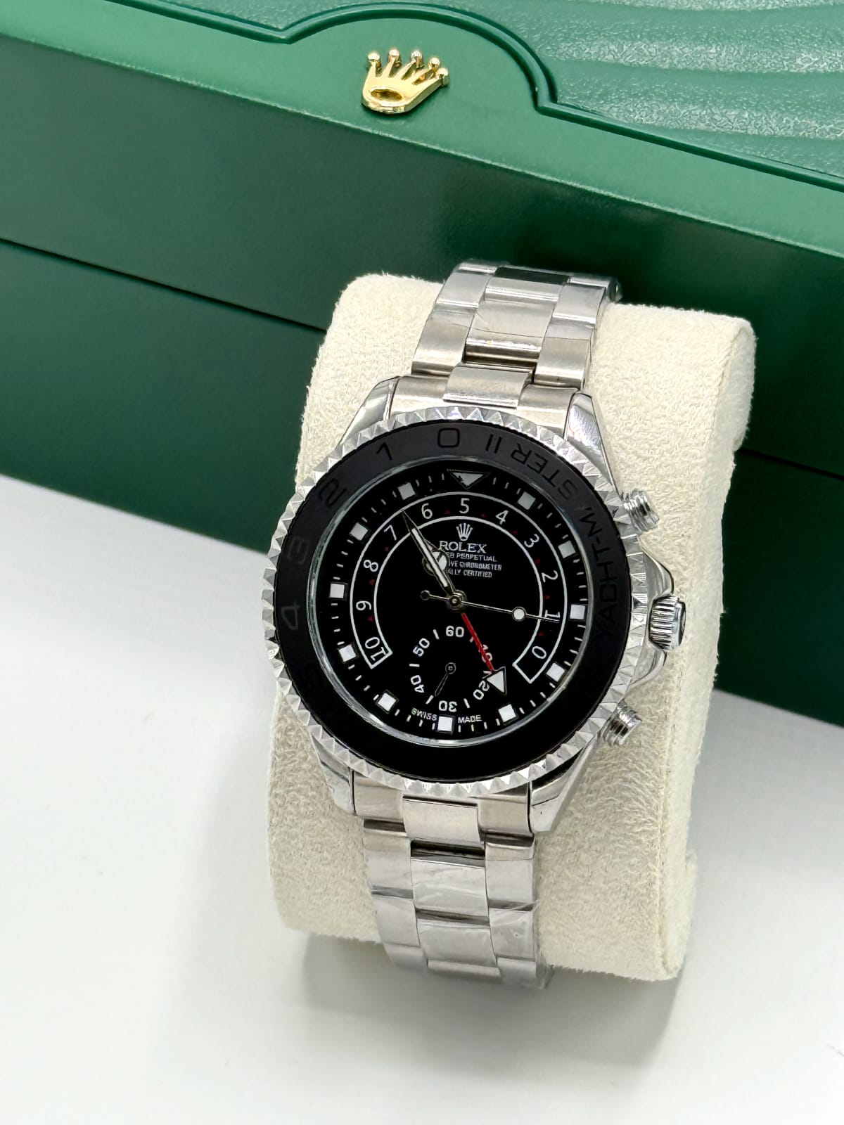 Rolex Yacht-Master II Stainless Steel Black Dial Men's Watch