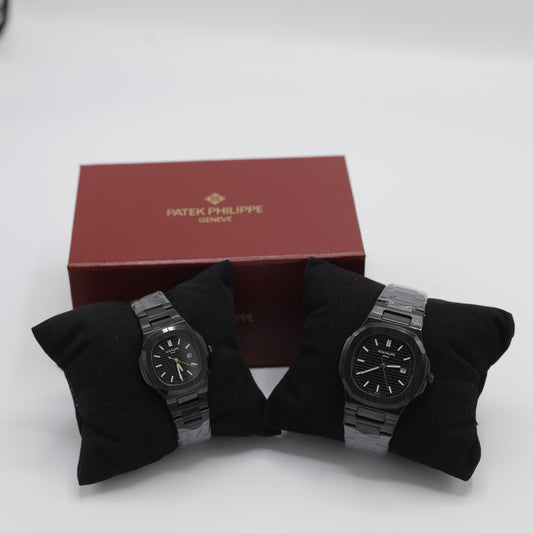 Patek Philippe Inspired Couple's Watch Set