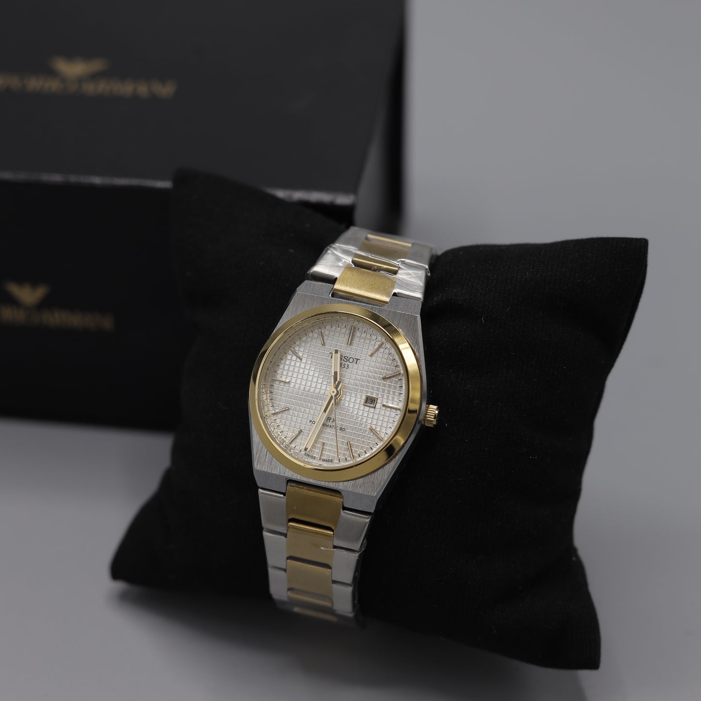 Tissot PRX Classic Two-Tone Men's Dress Watch with White Dial