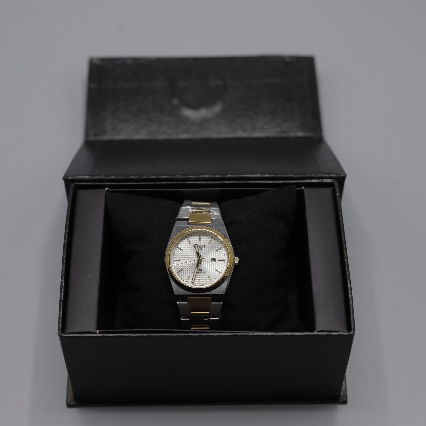 Tissot PRX Classic Two-Tone Men's Dress Watch with White Dial