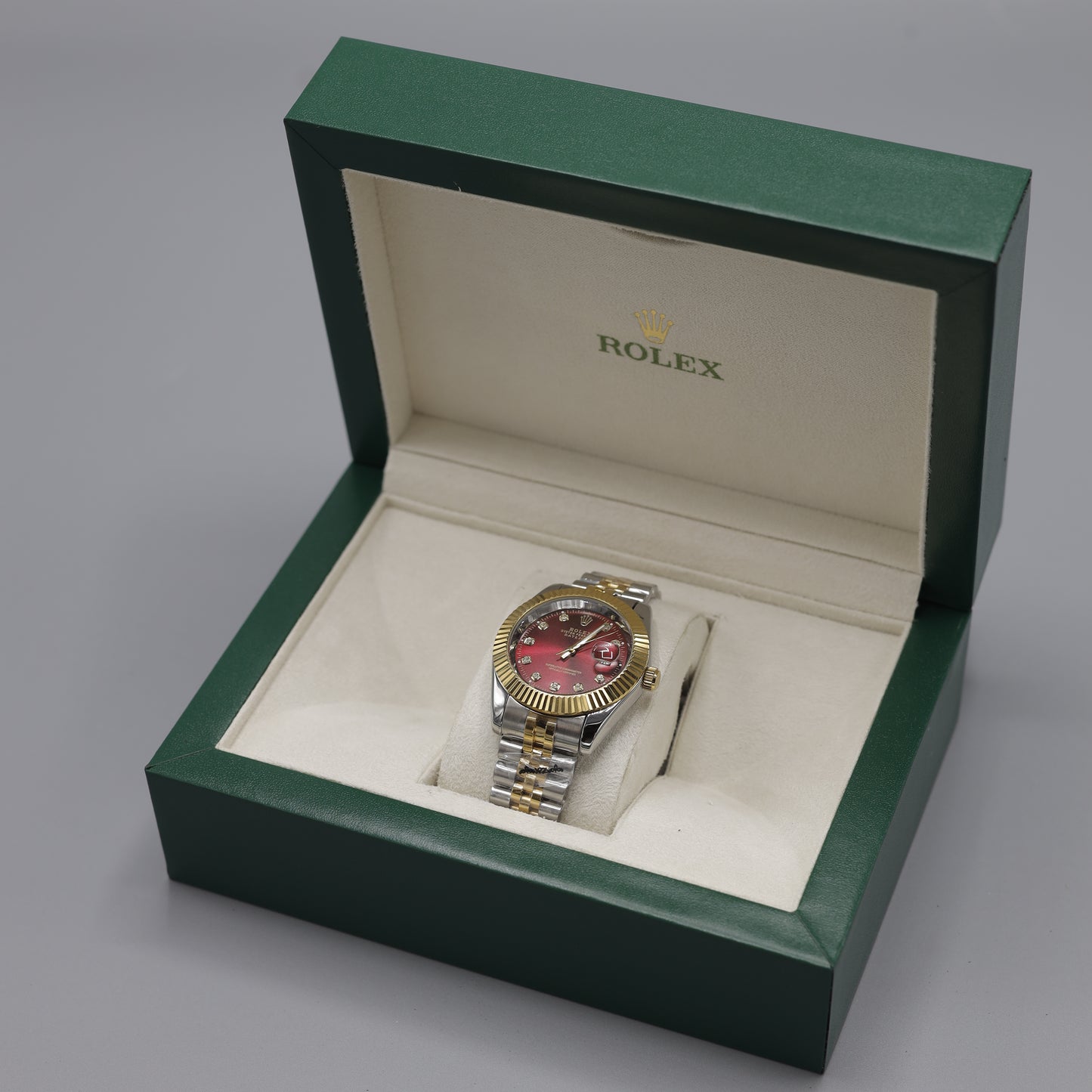 Rolex Datejust Gold & Steel Watch with Diamond Dial