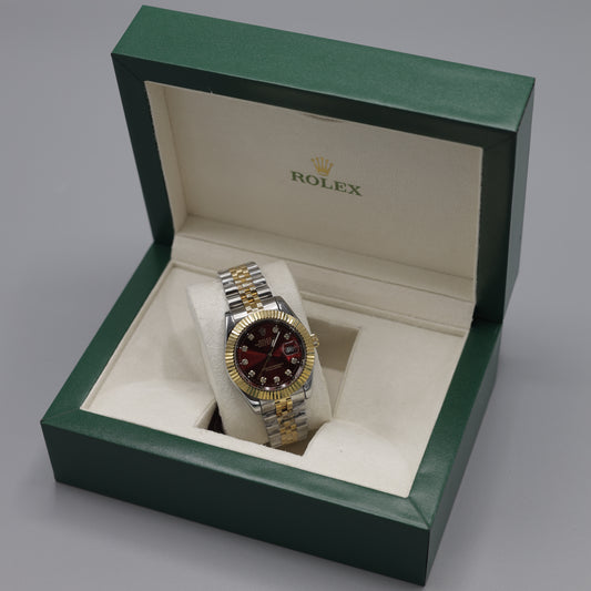 Rolex Datejust Gold & Steel Watch with Diamond Dial