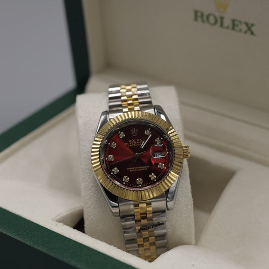 Rolex Datejust Gold & Steel Watch with Diamond Dial