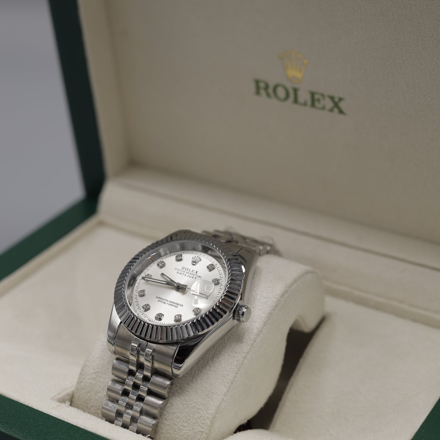 Rolex Luxury Datejust Diamond Dial Watch