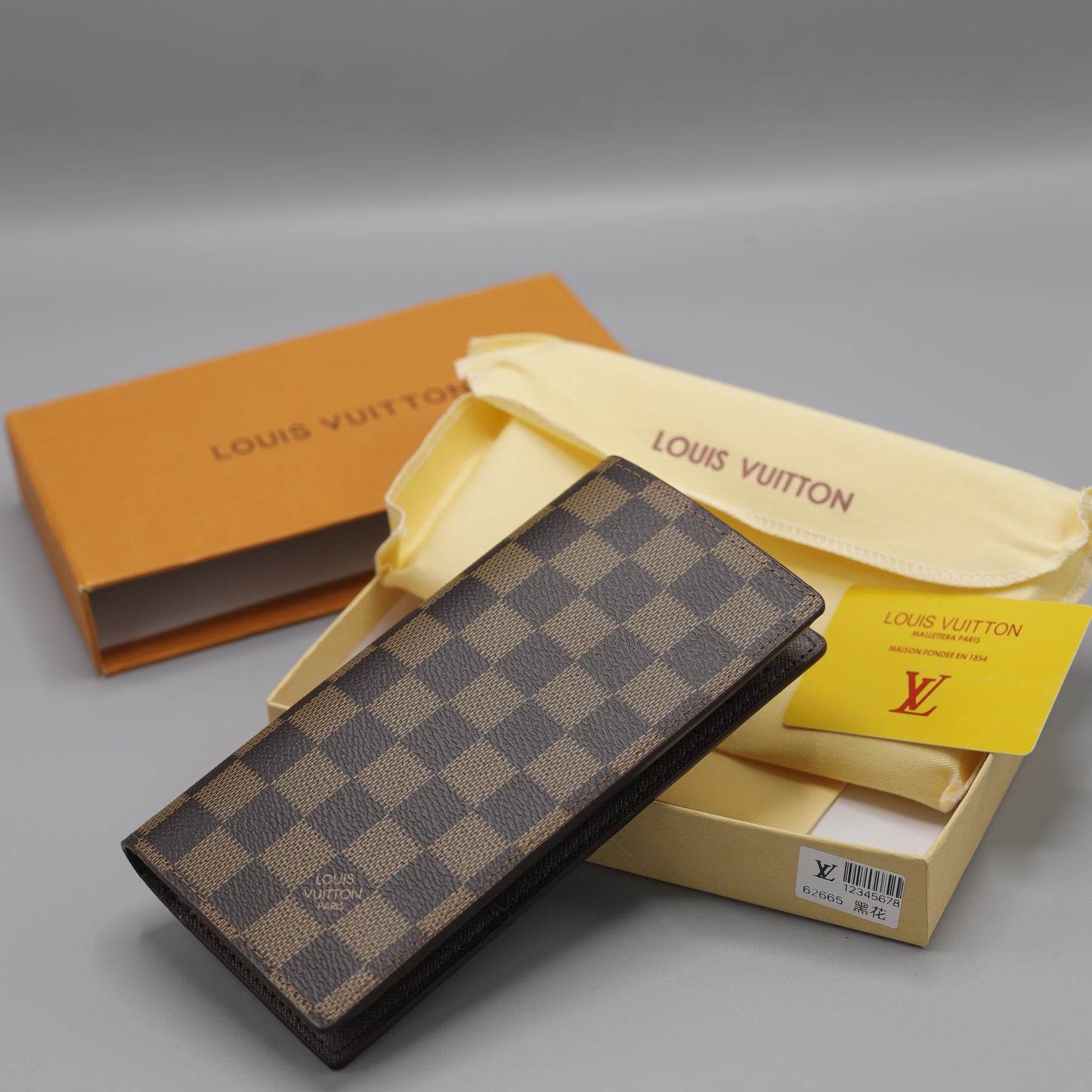Louis Vuitton Monogram Eclipse Brazza Long Wallet