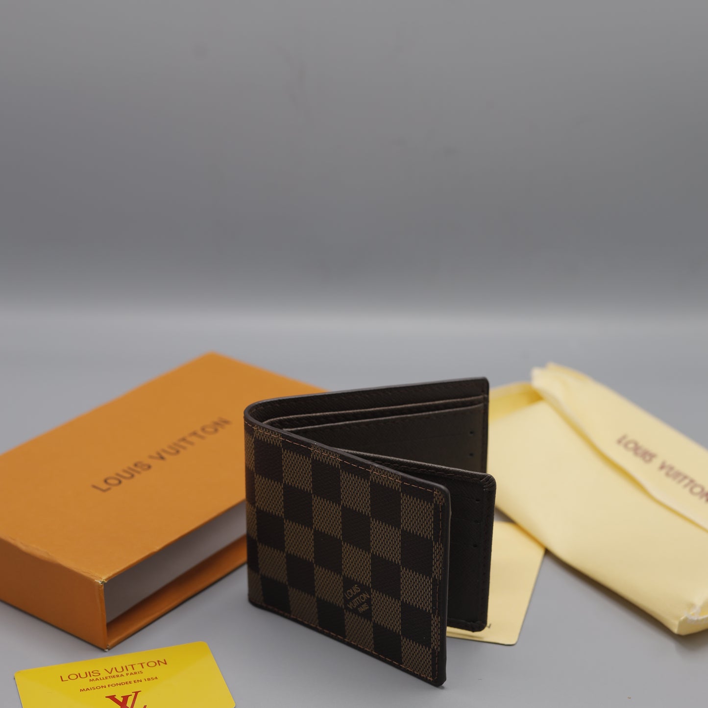 Louis Vuitton Flap Wallet Damier Ebene Canvas