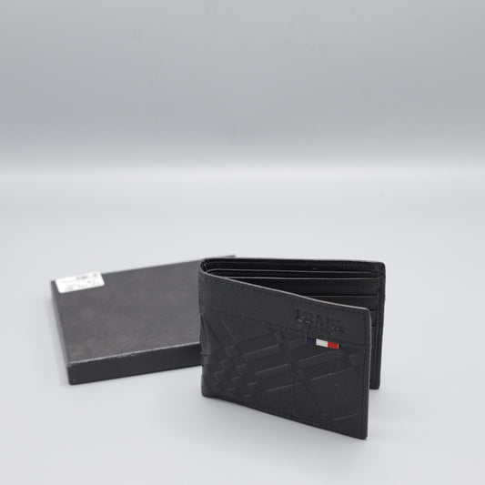 Prada Patterned Leather Wallet for Men
