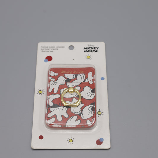 Mickey Mouse Collection Stick-on Phone Card Holder with Ring Grip