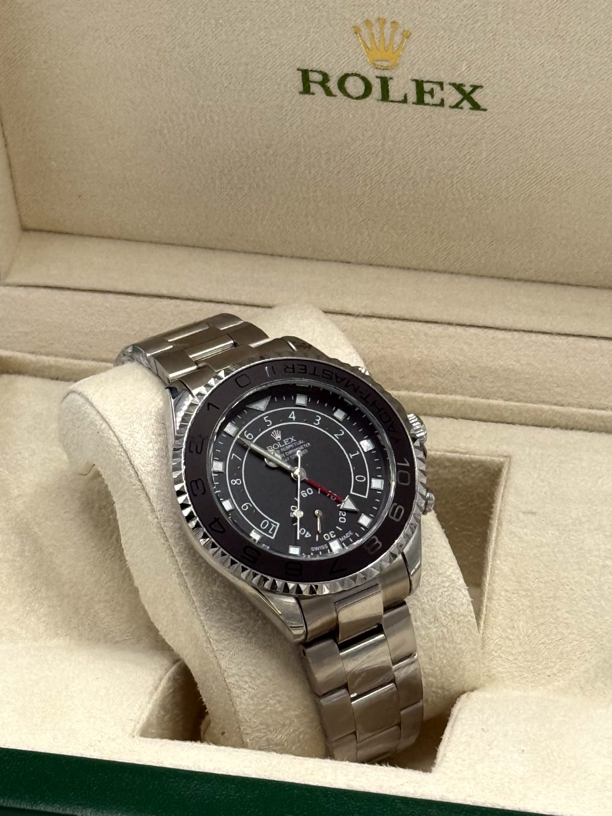 Rolex Yacht-Master II Stainless Steel Black Dial Men's Watch