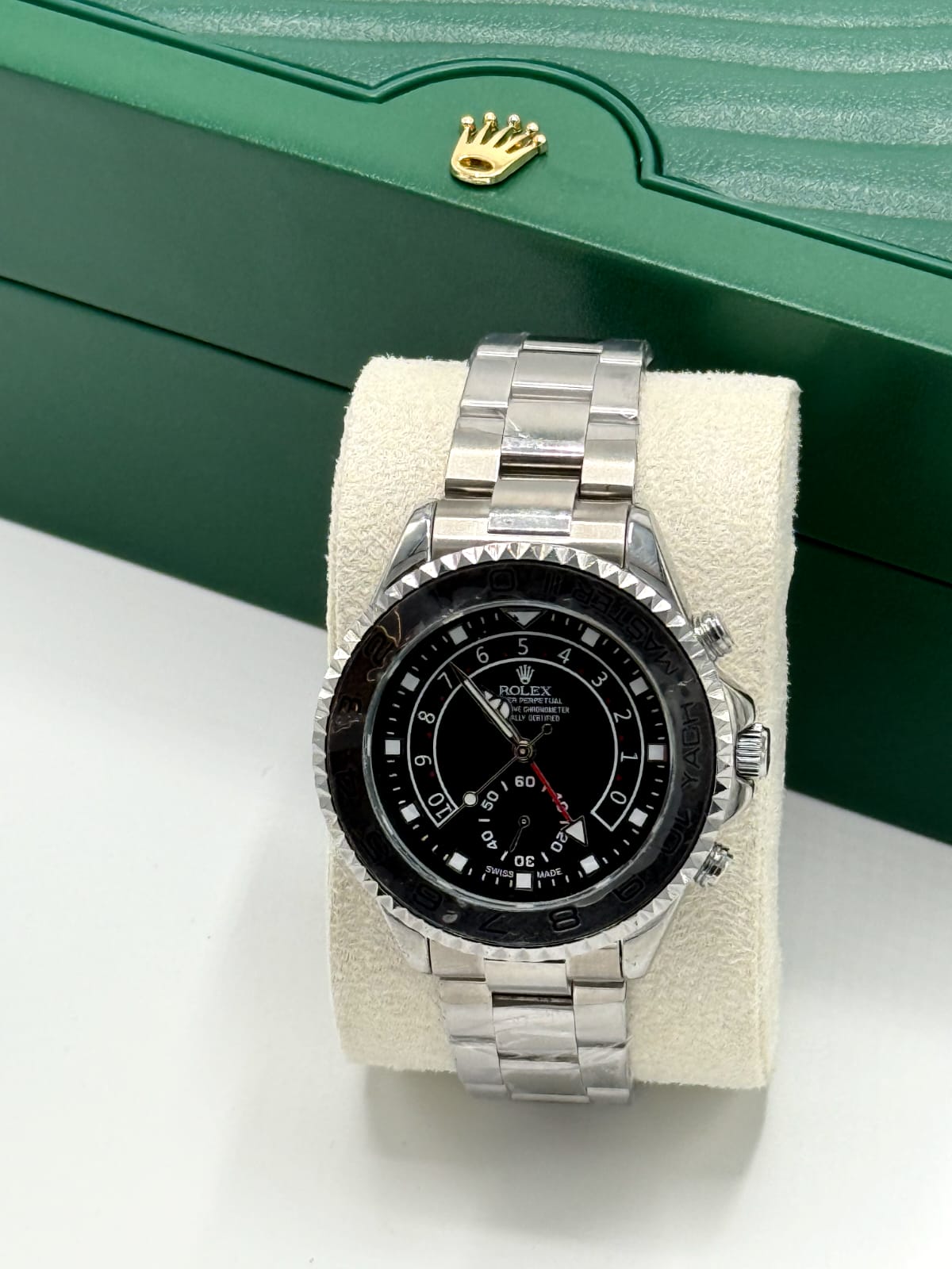 Rolex Yacht-Master II Stainless Steel Black Dial Men's Watch