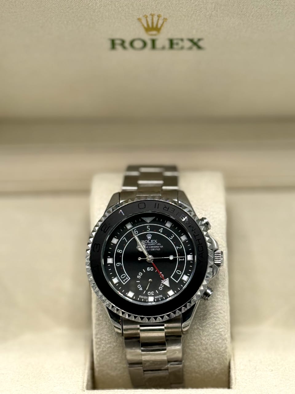 Rolex Yacht-Master II Stainless Steel Black Dial Men's Watch