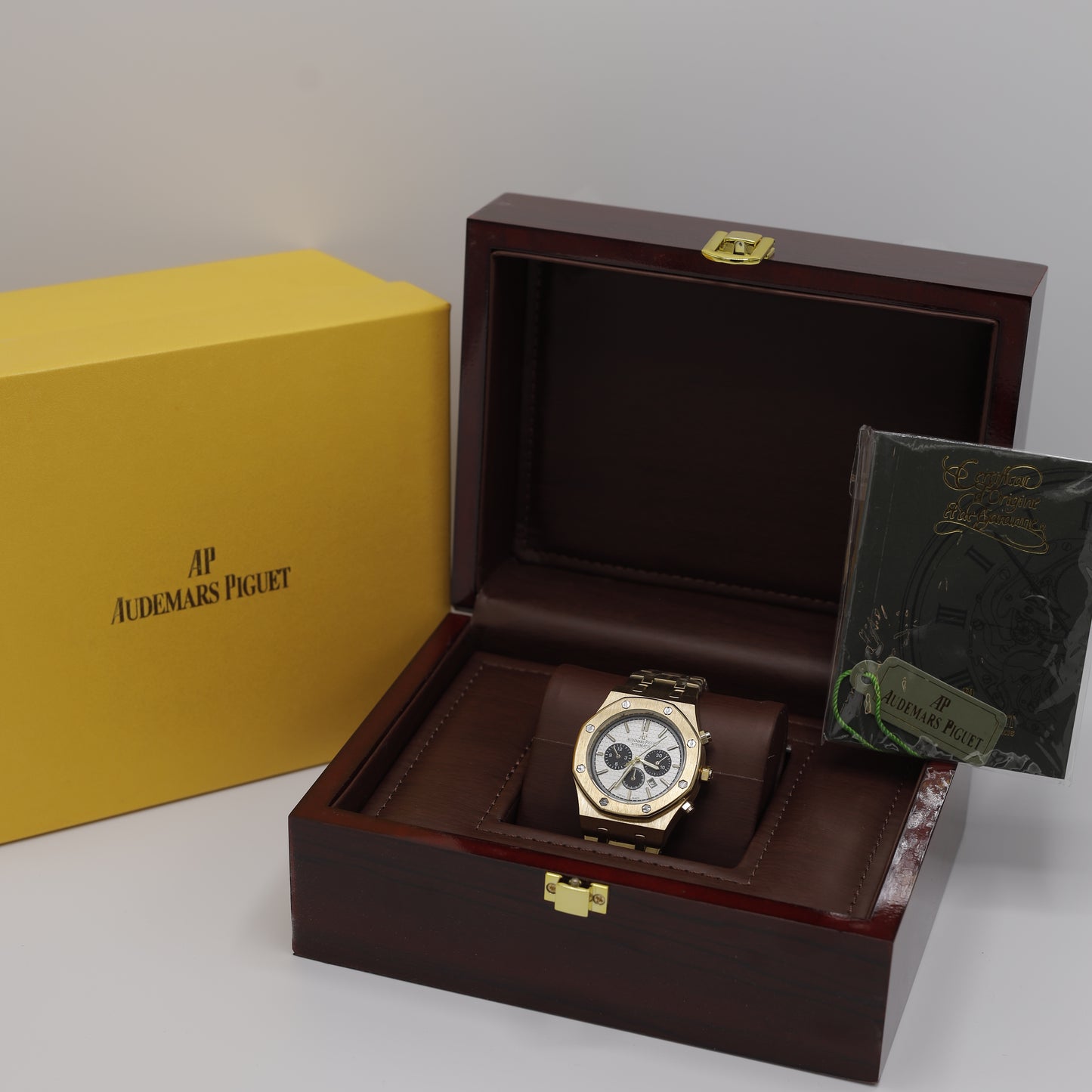Audemars Piguet Gold Chronograph Automatic Wrist Watch – Stainless Steel (Master Copy)