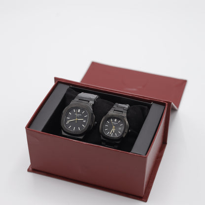 Patek Philippe Inspired Couple's Watch Set