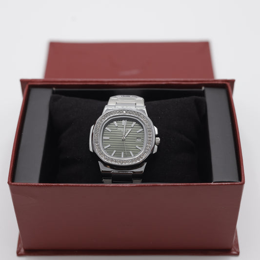 Patek Philippe Nautilus Diamond Bezel Automatic Men's Watch