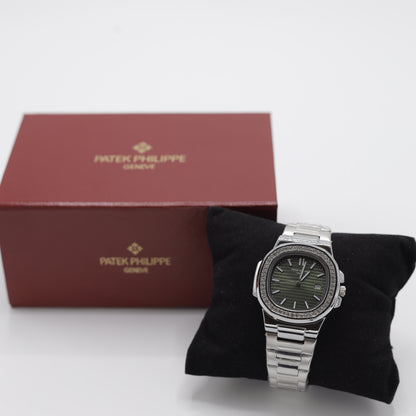 Patek Philippe Nautilus Diamond Bezel Automatic Men's Watch