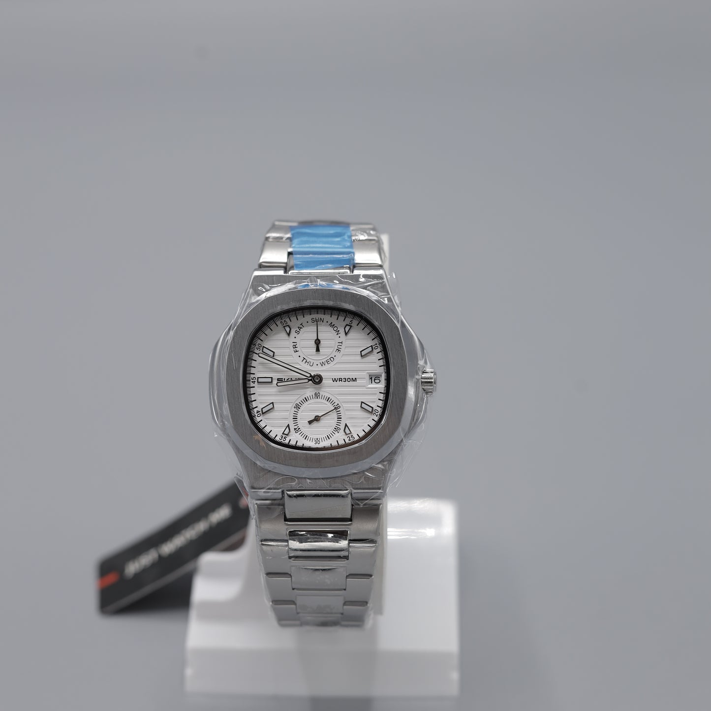 SKMEI Sliver Plated Luxury Analog-Digital Watch