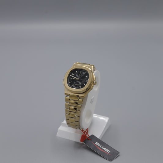 SKMEI Men's Luxury Gold Chronograph Watch.