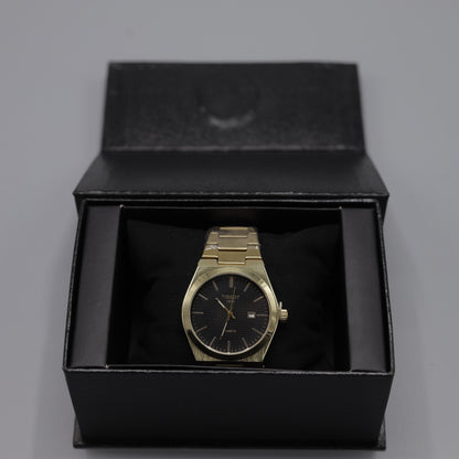 Tissot PRX Yellow Gold Black Dial Quartz Watch.