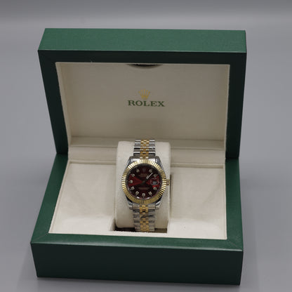 Rolex Datejust Gold & Steel Watch with Diamond Dial
