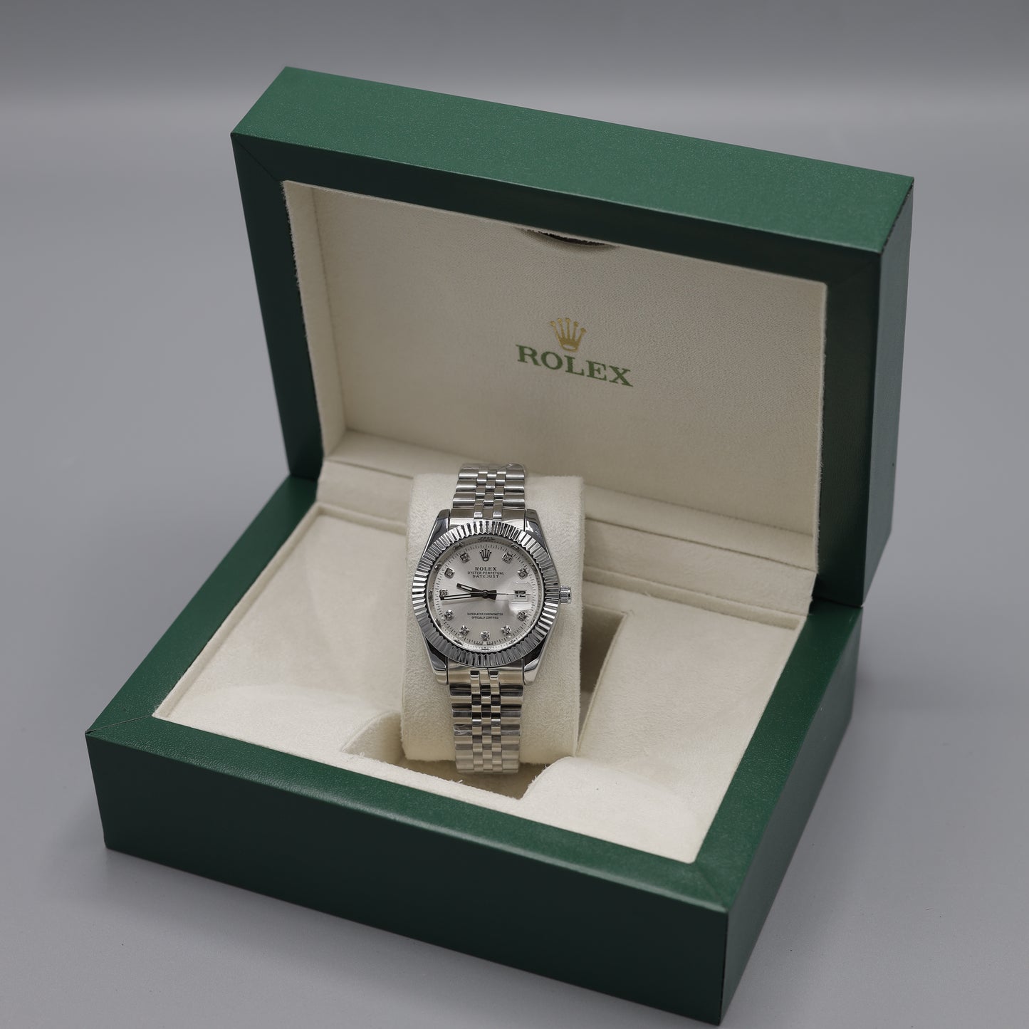 Rolex Luxury Datejust Diamond Dial Watch