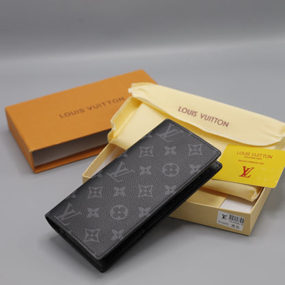 Louis Vuitton Monogram Eclipse Brazza Long Wallet