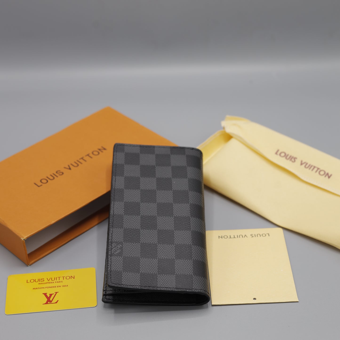 Louis Vuitton Damier Ebene Canvas Long Wallet
