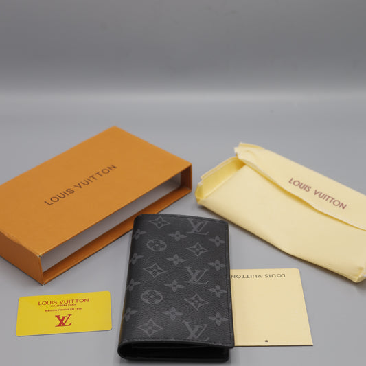 Louis Vuitton Brazza Wallet - Monogram Eclipse Canvas