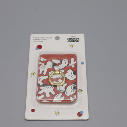 Mickey Mouse Collection Stick-on Phone Card Holder with Ring Grip