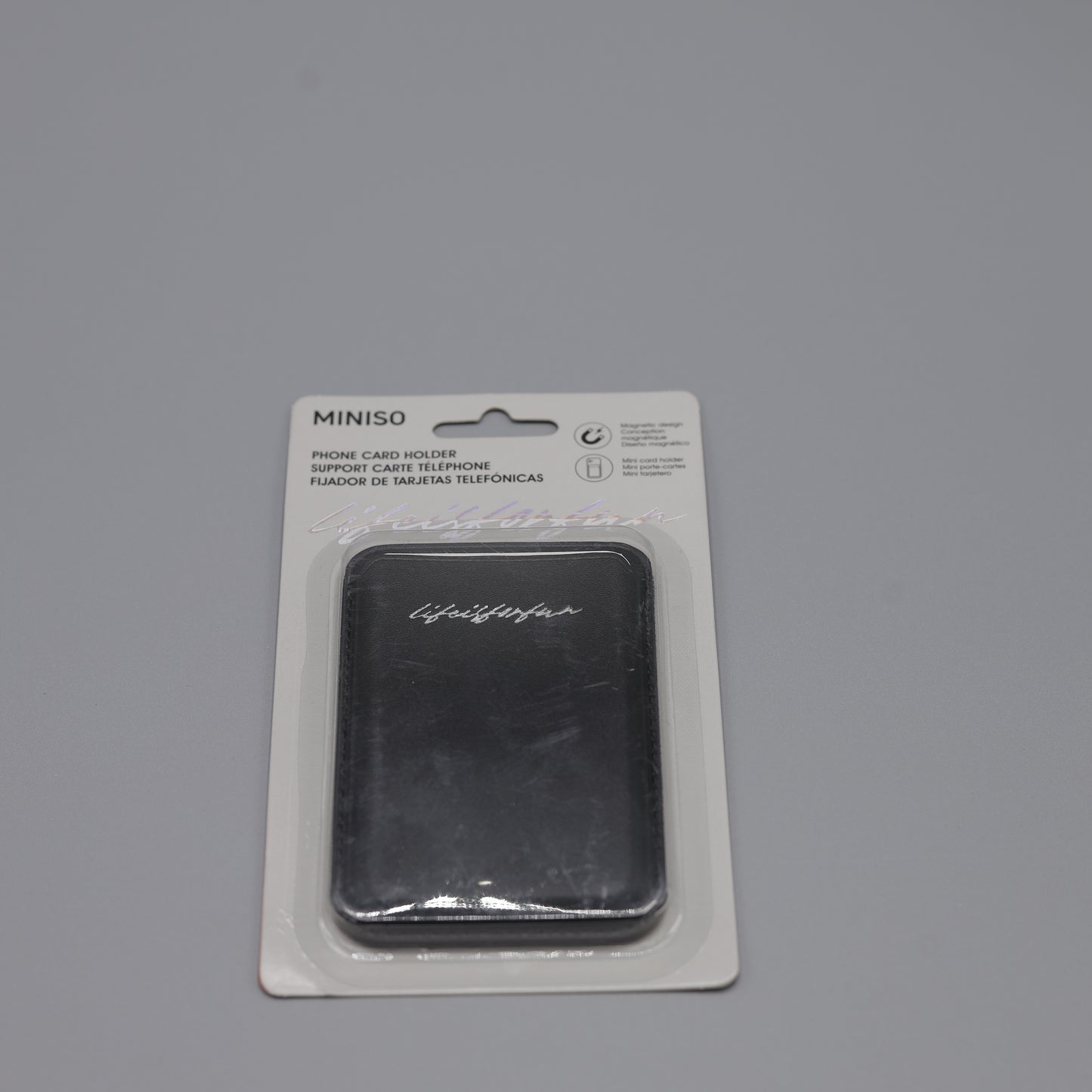 MINISO Magnetic Phone Card Holder for Cards and IDs